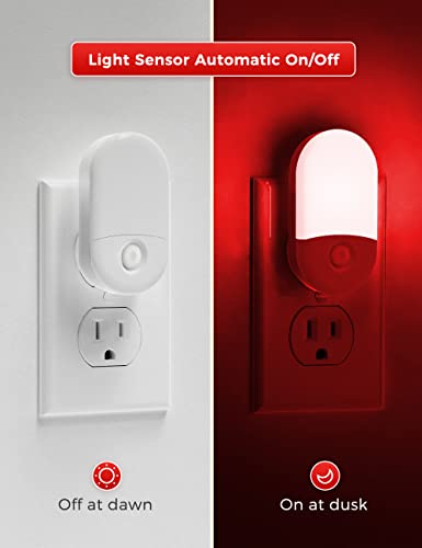 L LOHAS LED Red Night Light, Night Lights Plug into Wall[2 Pack] - color: Red, size: 2 Count (Pack of 1)