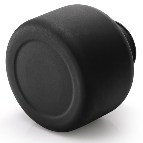 Goaste Metal Matte Flower Vase, Black Vases for Flowers, 6.5 Inch Tall Iron Frosted Flower Arranging Vase for Table Centerpiece, Home, Shelf, Office, Garden Decor, Black