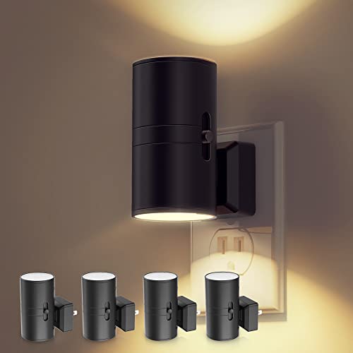 L LOHAS LED Night Light Plug in, Dimmable Night Lights Plug into Wall - color: 3000K-soft white, size: 4 Pack