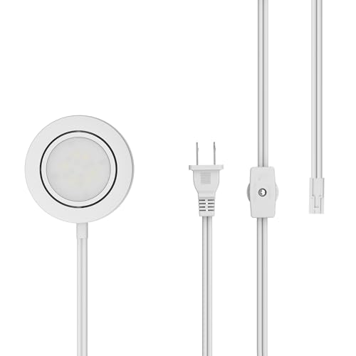 GETINLIGHT 2.75-Inch LED Puck Light, 1-Pack, 2700K, White - color: White, size: 1-puck light kit