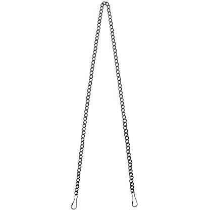 Bieye Chain004 39-Inch Black Hanging Chain for Stained Glass Panels - size: Black 39-inches Long