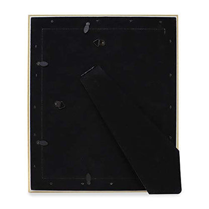 Laura Ashley 8x10 Gold Beveled Mirror Picture Frame Tabletop & Wall Mount - color: Gold, size: 8x10