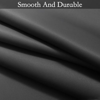 SimpleHome Ombre Black to Grey White Curtains for Living Room 42Wx45L - color: Black, size: 42"W x 45"L (Pack of 2)