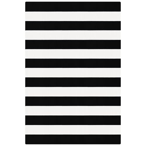 KOZYFLY Black and White Area Rug 3x5 Ft Washable - color: Black and White, size: 3' x 5' (Rectangular)