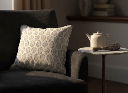 ATOSII Cotton Blockprint Throw Pillow Cover, Amalfi Blue, Set of 2, 20 X 20 - color: Amalfi, size: 20" x 20" (Pack of 2)