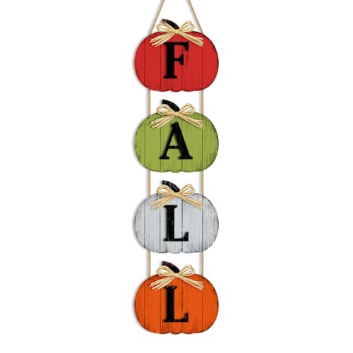 Britimes Thanksgiving Farmhouse Welcome Door Sign, Wooden, for Front Door - style: Fall