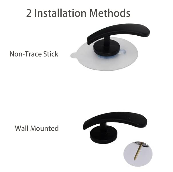 Adjustable Self Adhesive Curtain Tieback, No Drill Curtain Hook - color: White