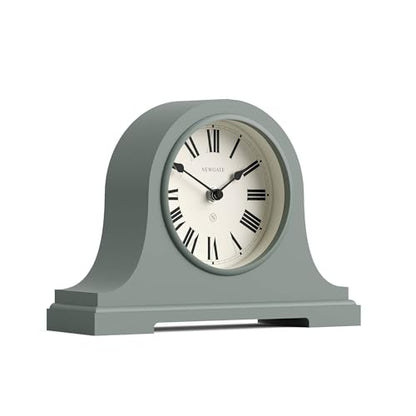 NEWGATE® Broadway Mantel Clock | Classic Napoleon’s hat Design | Asparagus Green | Roman Numerals | Traditional Style for Desk, Table top, Shelf or Bedside - color: Asparagus Green