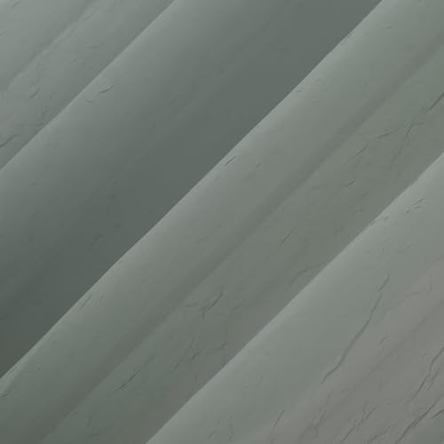 No. 918 Erica Crushed Sheer Voile Grommet Curtain Panel - color: Mineral Blue, size: 51"W x 63"L (Pack of 1)