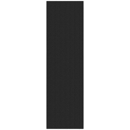 KOZYFLY 2x8 Runner Rug, Washable Non Slip Kitchen Hallway Rug, Black/Grey - color: Black/Charcoal Grey, size: 2' x 8' (Rectangular)