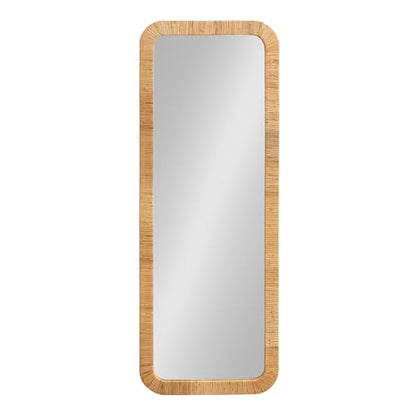 Kate and Laurel Rahfy Rectangle Framed Wall Mirror - color: Natural
