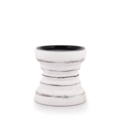 Farmhouse Rustic Wood Candle Holder, Holder for Special Ocassion, Home Décor, Ideal Gifts, Wedding, Parties Decorations, Candle Stick Holders (4" X 4" X 4" Inches)