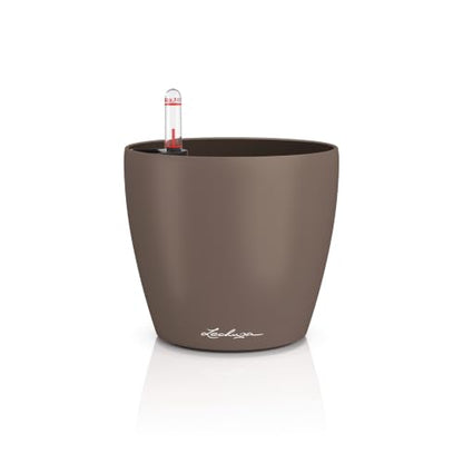 Lechuza Classico Color 35 Nutmeg, Self-Watering Round Planter, D13.8 H11.8 in - color: Nutmeg Matte, style: 35