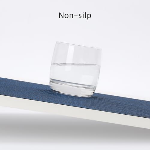 Myir JUN Placemats Set of 6 Kitchen and Dining Table Placemats - color: Dark Blue, size: Set of 6