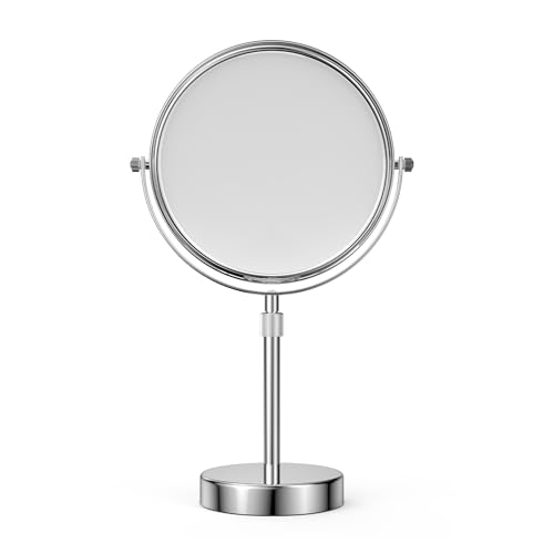 Nicesail Adjustable Tabletop Makeup Mirror Magnified Vanity Chrome 7X - color: Chrome Finish-7x