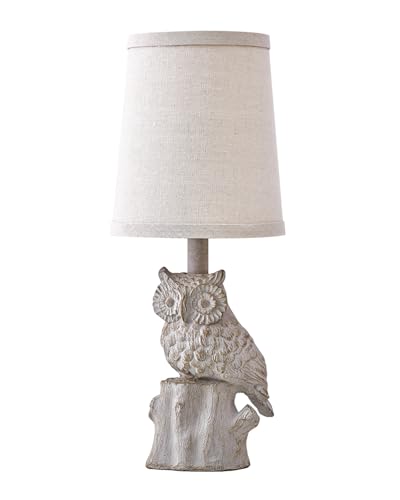 Small Table Lamp for Bedroom, 14.25" Farmhouse Resin White Nightstand Lamp - color: ‏‏‎ ‎‏‏‎ ‎‏‏‎ ‎White Wash