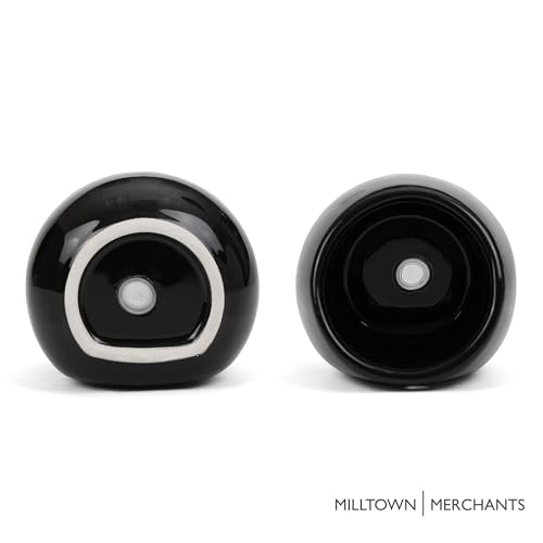 Succulent Wall Planters - Wall Vases - Black Ceramic Wall Mounted Planters - Succulent Plant Pots - Hanging Vases for Living Wall (2 Pack/Modern/Black) - color: Small Black Modern