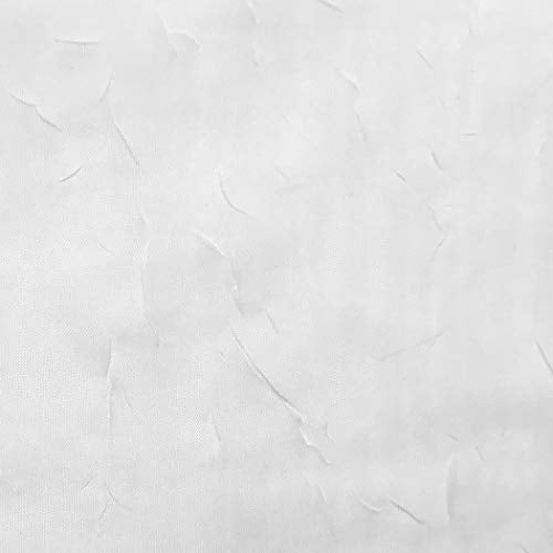 No. 918 Erica Crushed Sheer Voile Grommet Curtain Panel 84.00" x 51.00" - color: White, size: 51"W x 84"L (Pack of 1)