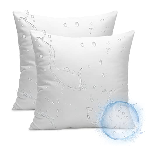 Ashler 16 x 16 Outdoor Pillow Inserts, Set of 2 Water Resistant - size: 16 X 16 Inches - 2 Count