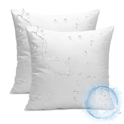 Ashler 16 x 16 Outdoor Pillow Inserts, Set of 2 Water Resistant - size: 16 X 16 Inches - 2 Count