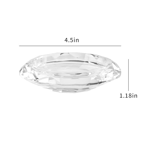 Crystal Taper Candle Holders, Set of 2 Crystal Decorative Candle Stand Centerpiece for Table Wedding Dinning Party