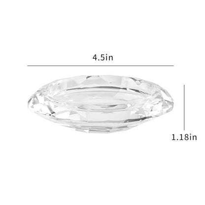Crystal Taper Candle Holders, Set of 2 Crystal Decorative Candle Stand Centerpiece for Table Wedding Dinning Party