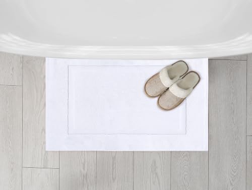 Utopia Towels Cotton Bath Mat, 21x34 in, 2 Pack, White - color: White, size: 2 Bath Mats