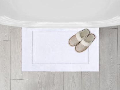Utopia Towels Cotton Bath Mat, 21x34 in, 2 Pack, White - color: White, size: 2 Bath Mats