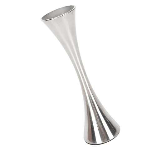 Stainless Steel Vase, Elegant Modern Round Mouth European Style Metal Flower Holder, with Unique Personality for Living Room Dining Table Decor
