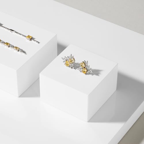 Oirlv Small White Display Riser for Jewelry,Cute Trophy Base for Showcase - color: SM05201