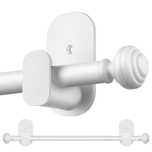 KAMANINA Curtain Rods No Drilling for Windows 32 to 86 Inches, White - color: White, size: 32-86"