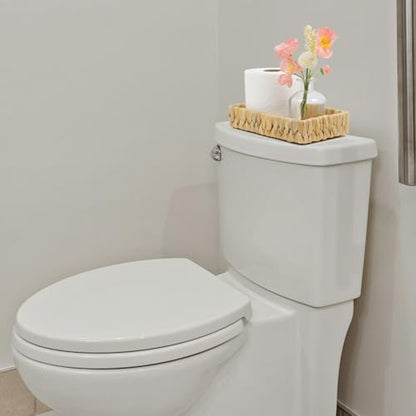 Water Hyacinth Bathroom Vanity Tray, 10 Inch - size: 10.1" x 6" x 2"