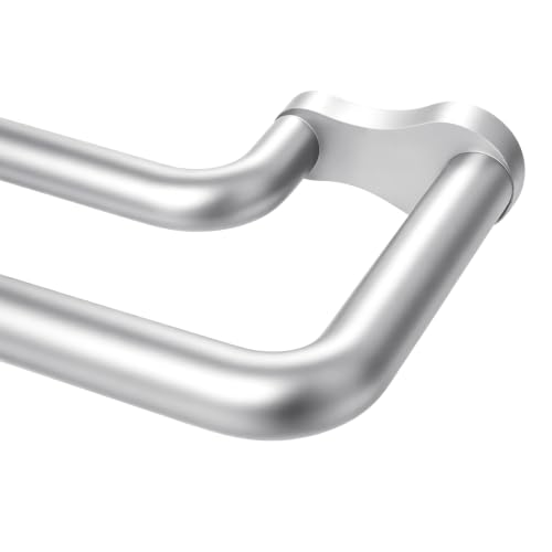 KAMANINA Double Curtain Rod 32 to 86 Inch, Silver Wrap Around Drapery Rods - color: Silver, size: 32-86"