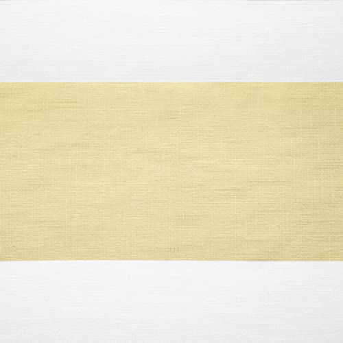Exclusive Home Darma Sheer Linen Rod Pocket Curtain Panel Pair, 50"x84", Yellow - color: Yellow, size: 50"W x 84"L (Pack of 2)