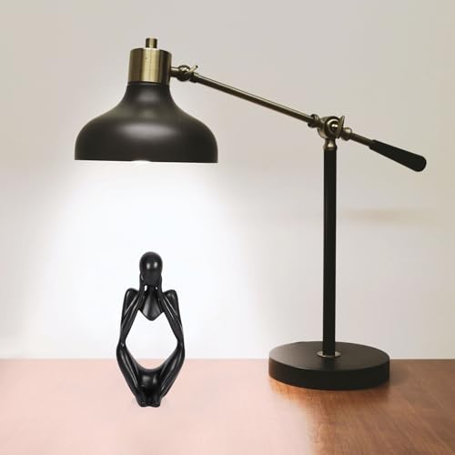 Sandstone Resin Thinker Statue Style Abstract Sculpture, Black, Focus - color: Small Black, size: Focus 1pc
