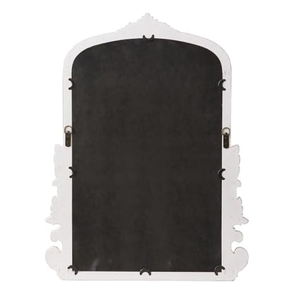 Vintage Arch Mirror 30 X 23 Inch, Distressed White