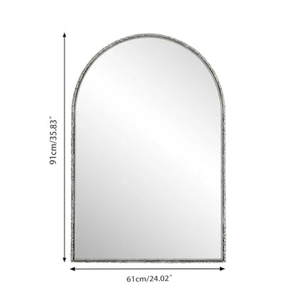 Arched Mirror Wall Mirror Bathroom Vanity Mirror Wall Decor Arch Mirror LivingRoom Bedroom Entryway Silver
