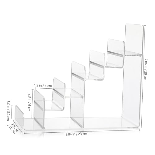 1pc Acrylic Clear Purse Display Stand - Jewelry Handbag Organizer Rack, Perfume Nail Polish Holder Shelf for Counter Vendor Display, Purse Organizer Stand
