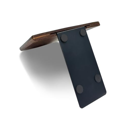 Myluxi Wooden Bookends for Shelves,Heavy Duty Walnut Book End 7x5x4in 3Pair - color: Round-3pair