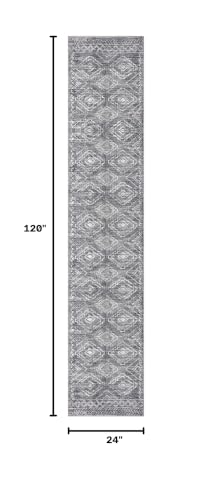 KILOCOCO Hallway Runner 2x10 ft Washable Runner Rug Non Slip, Grey - color: Grey, size: 2' x 10' (Runner)