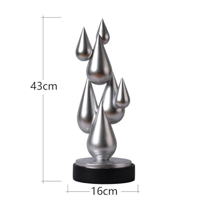 Modern Home Decor Abstract Sculpture Table Centerpiece 17.3 Inch