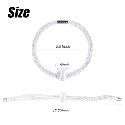 BEL AVENIR Magnetic Curtain Tiebacks, Boho Farmhouse Curtain Tie Backs - color: White