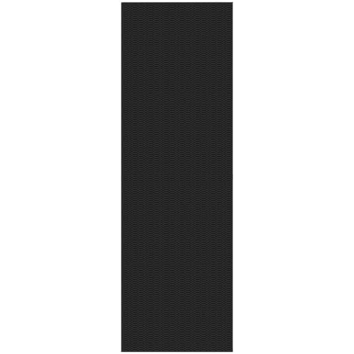 KOZYFLY 2x6 Runner Rug, Washable Non Slip Kitchen Hallway Rug, Black/Grey - color: Black/Charcoal Grey, size: 2' x 6' (Rectangular)