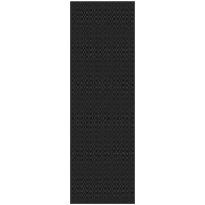 KOZYFLY 2x6 Runner Rug, Washable Non Slip Kitchen Hallway Rug, Black/Grey - color: Black/Charcoal Grey, size: 2' x 6' (Rectangular)