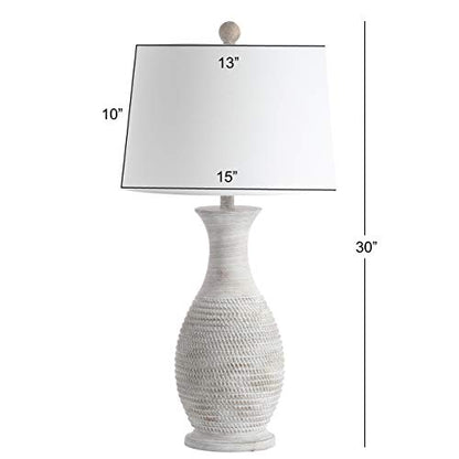 SAFAVIEH Bentlee Table Lamp Set of 2, 30" Coastal Grey TBL4131A-SET2 - color: Gray