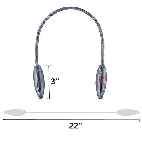 Silver Curtain Holdbacks Decorative Curtain Tiebacks, Set of 2 - color: Silver, size: 2PCS