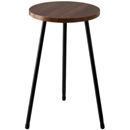 Lawn Social Tall Plant Stand Indoor, 20" Wood Metal Pedestal, Walnut - color: Walnut