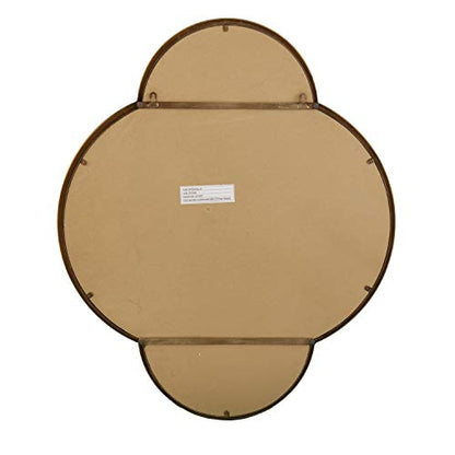 SEI Furniture Holly & Martin Willis Decorative Wall Mirror, Geometric Frame, Metallic Gold
