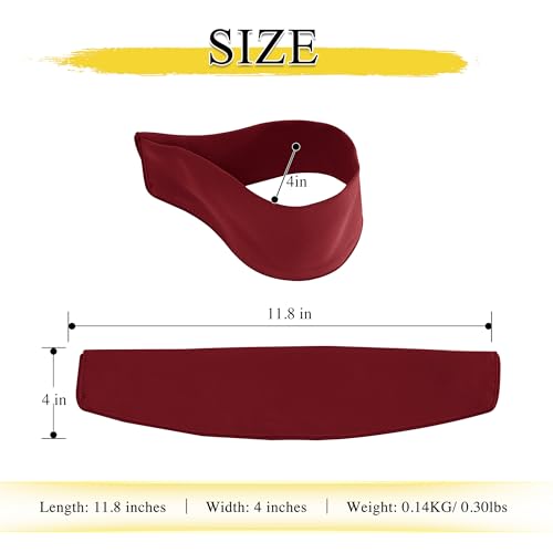 NICETOWN Strong Magnetic Curtain Tiebacks-Curtain Tiebacks for Wall No Screws Perfect of Curtains (Burgundy Red, 11.8 X 4 Inches, Set of 4) - color: Burgundy Red, size: 4"W x 11.8"L (Pack of 4)
