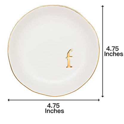 COLLECTIVE HOME Ceramic Jewelry Tray, Trinket Dish, Gifts for Women (F) - color: F